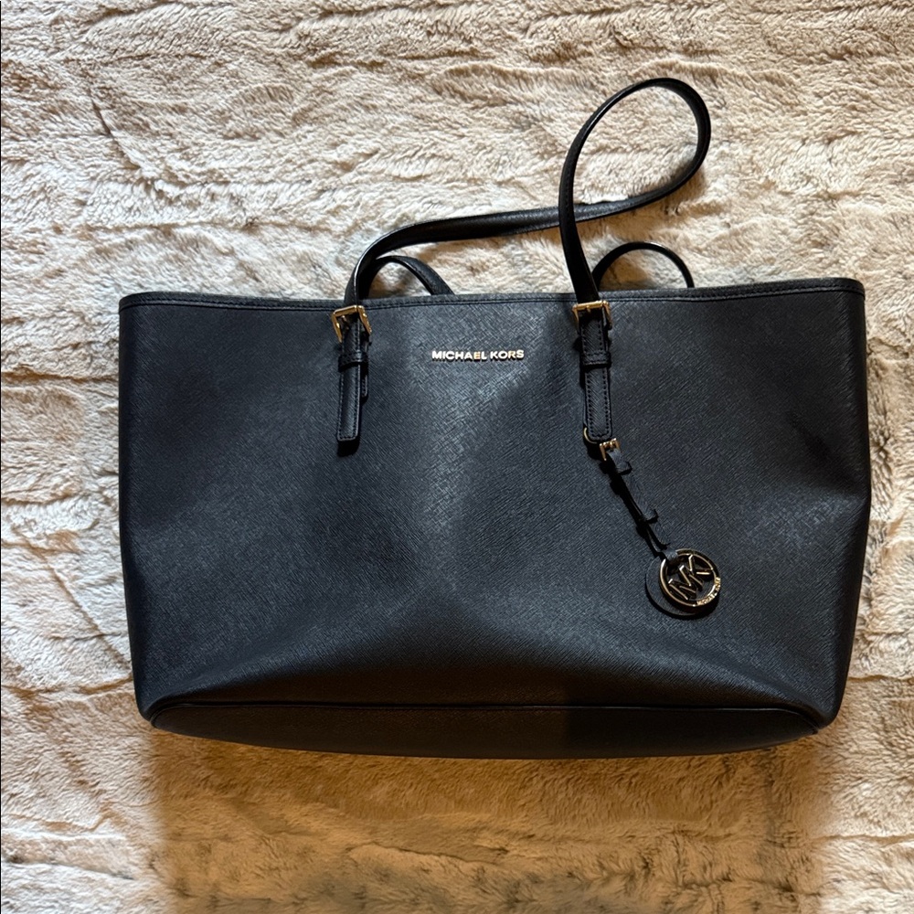 Michael Kors Black Leather Tote